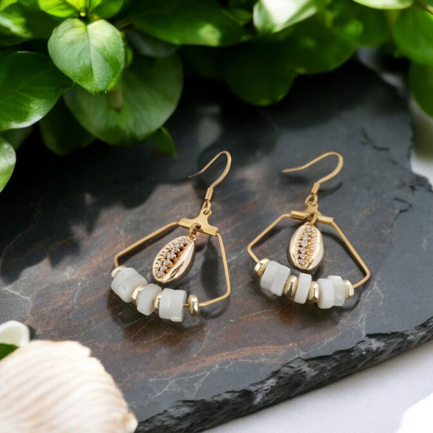Boucles d'Oreilles "Rêveuse" - Collection Cauri