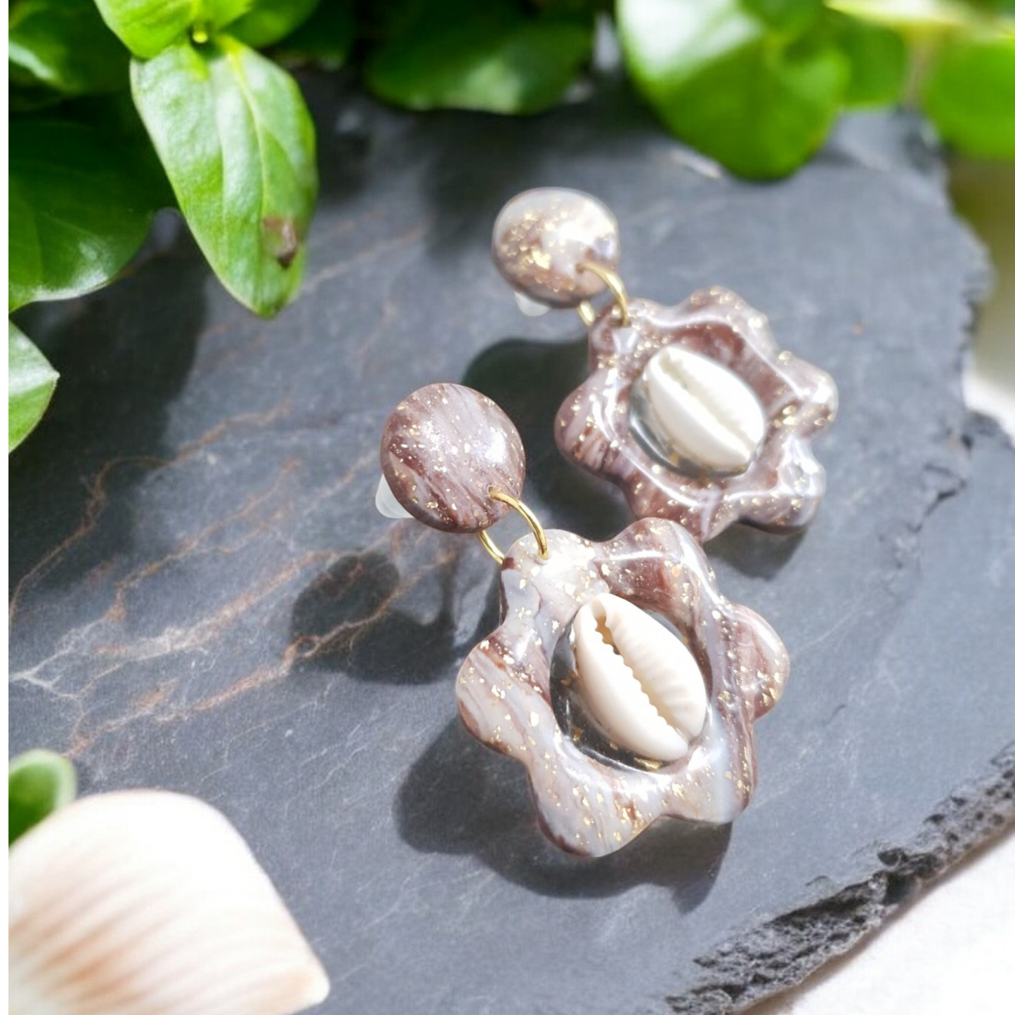 Boucles D’Oreilles "Épanouie" - Collection Cauri