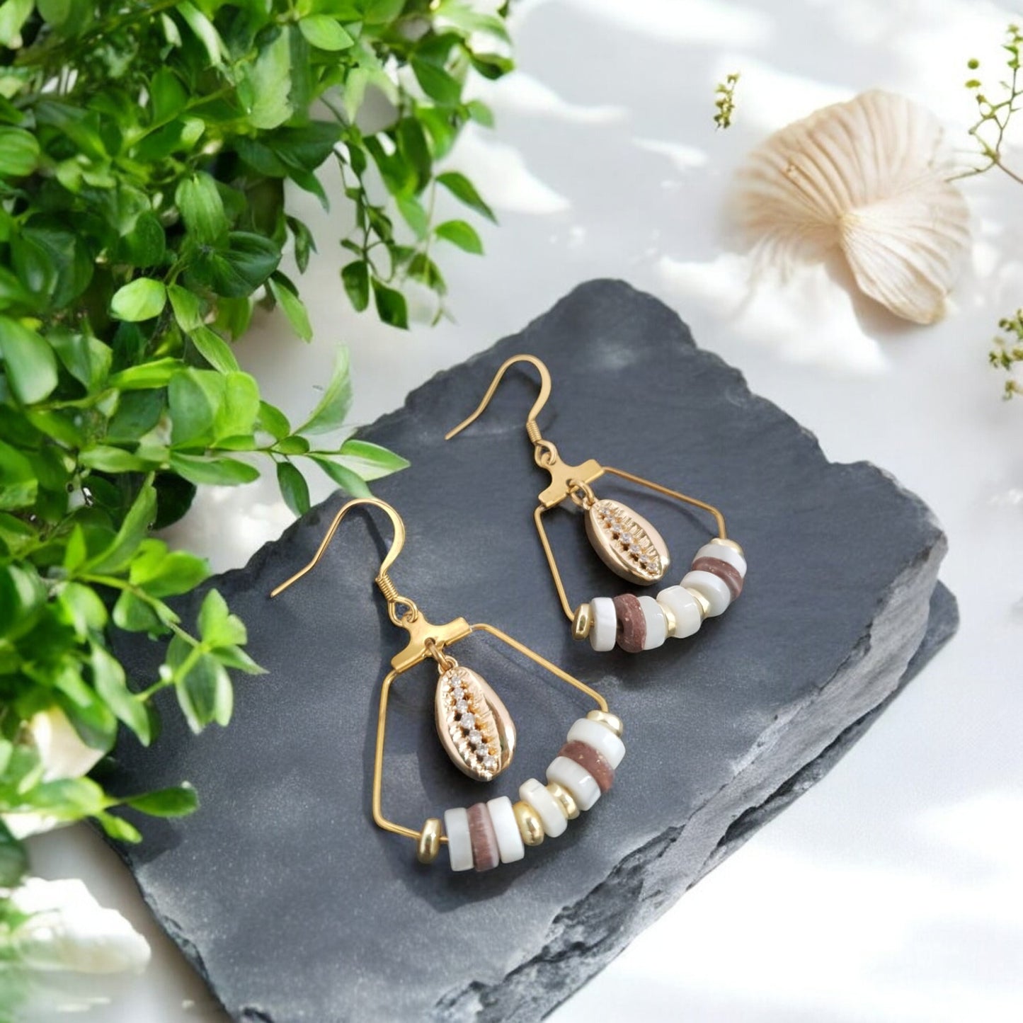 Boucles d'Oreilles "Féminine" - Collection Cauri