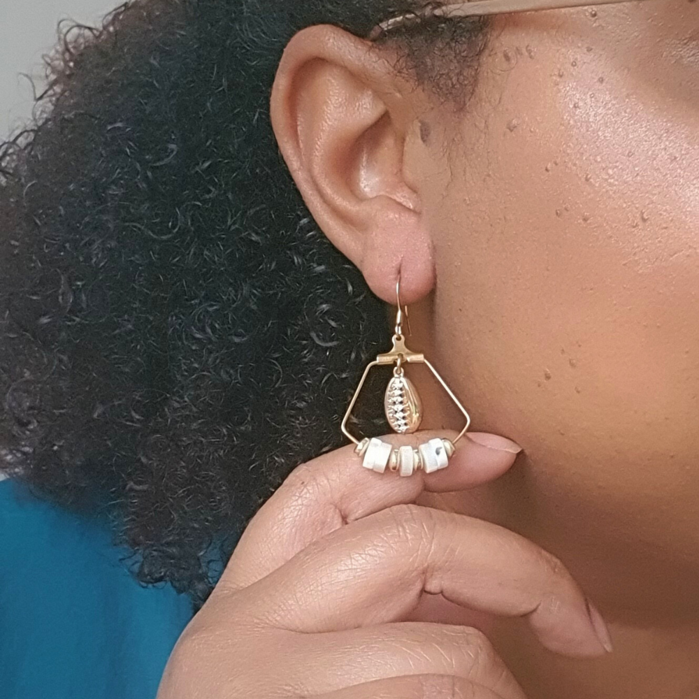 Boucles d'Oreilles "Rêveuse" - Collection Cauri