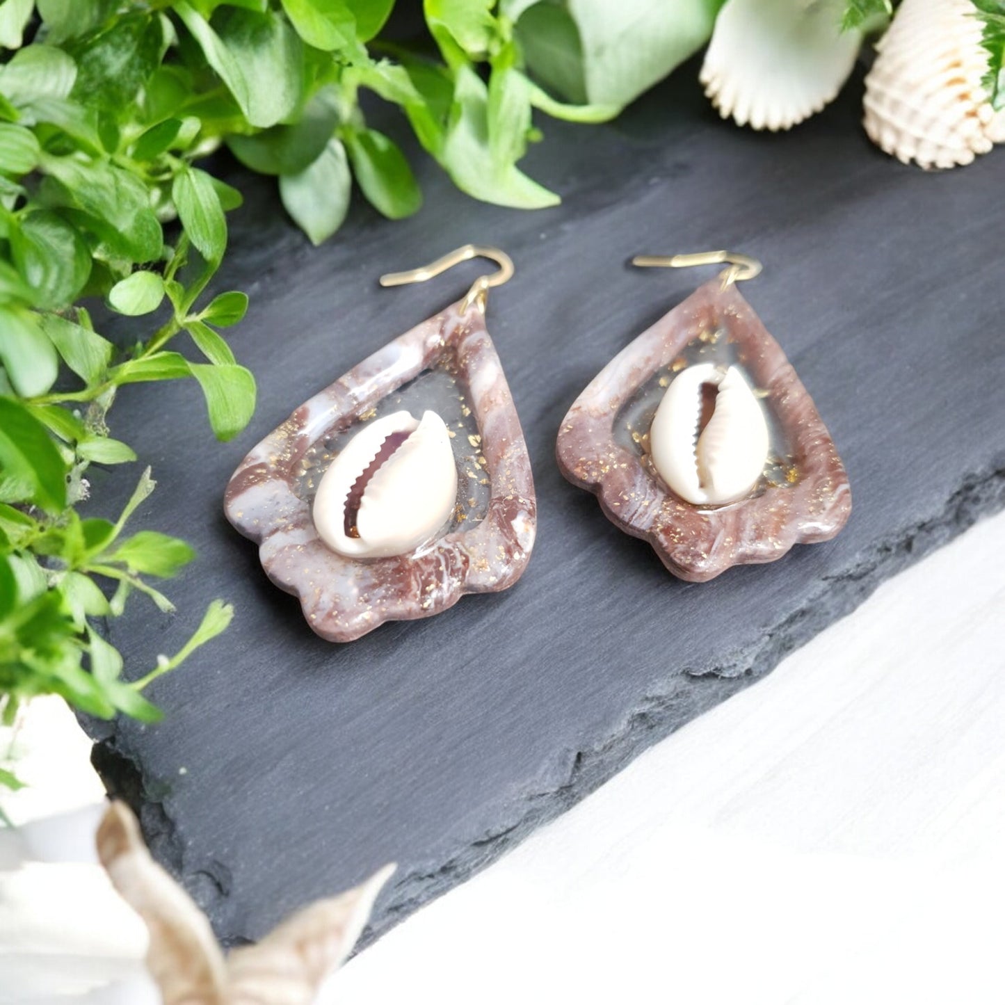 Boucles d'Oreilles "Lumineuse" - Collection Cauri