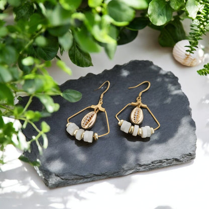Boucles d'Oreilles "Rêveuse" - Collection Cauri