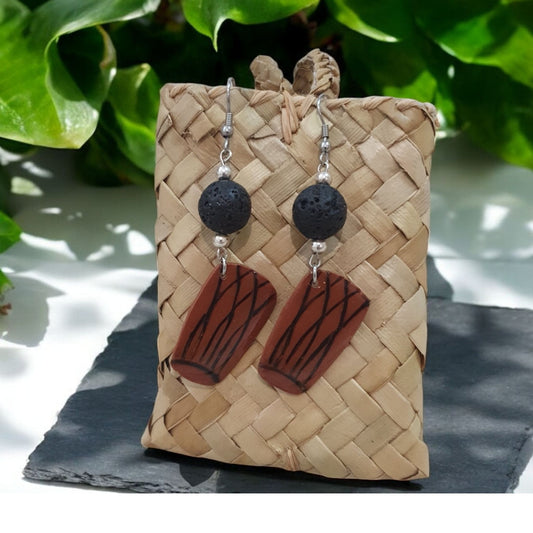 Boucles d'Oreilles "Vibrasyon" – Ressentez Le Pouls de La Réunion