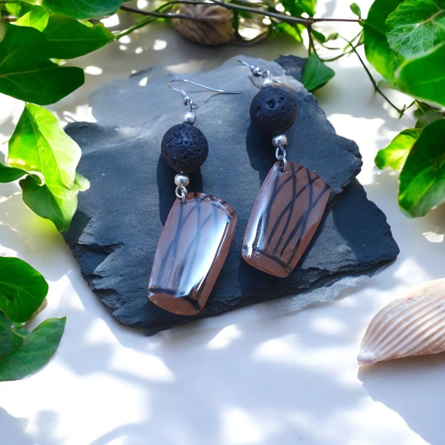 Boucles d'Oreilles "Vibrasyon" – Ressentez Le Pouls de La Réunion