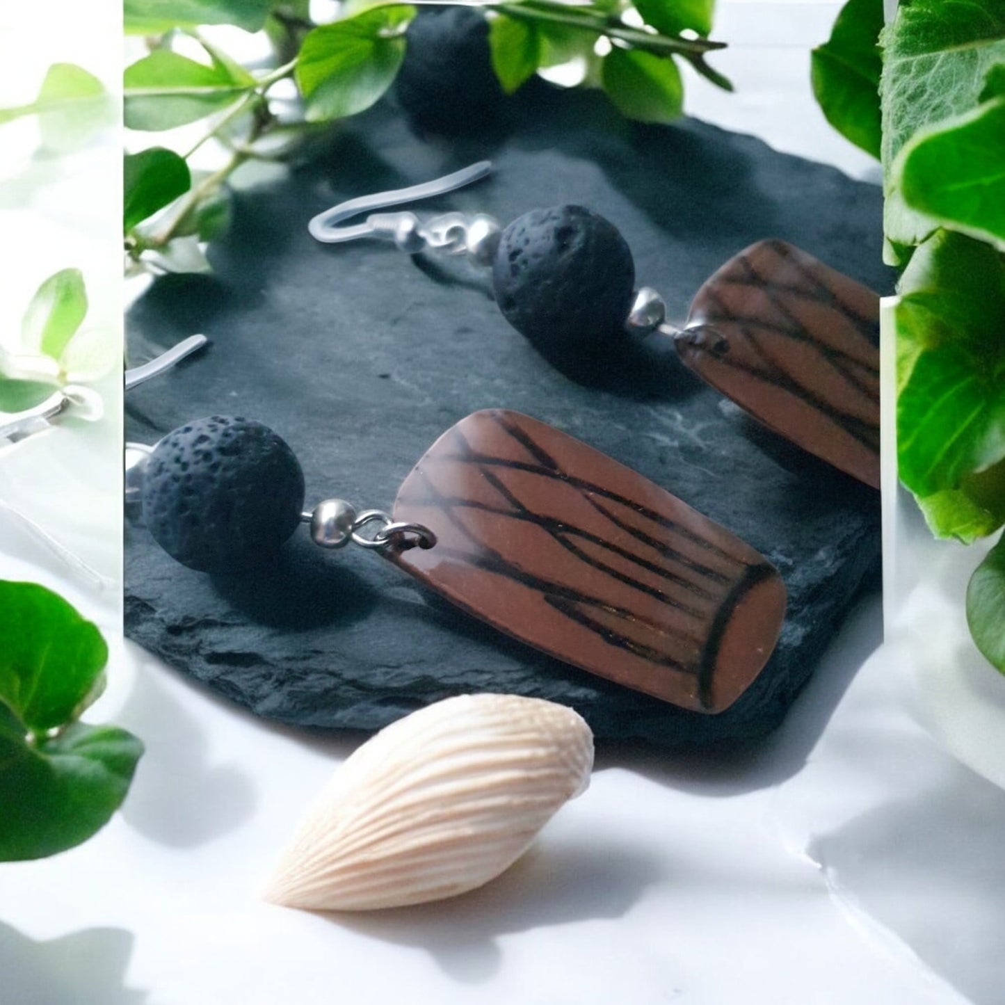 Boucles d'Oreilles "Vibrasyon" – Ressentez Le Pouls de La Réunion