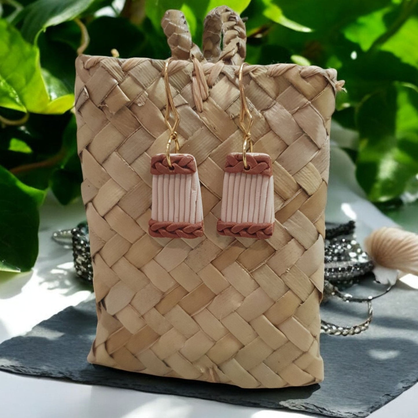 Boucles d'Oreilles "Vibrasyon" – Ressentez Le Pouls de La Réunion
