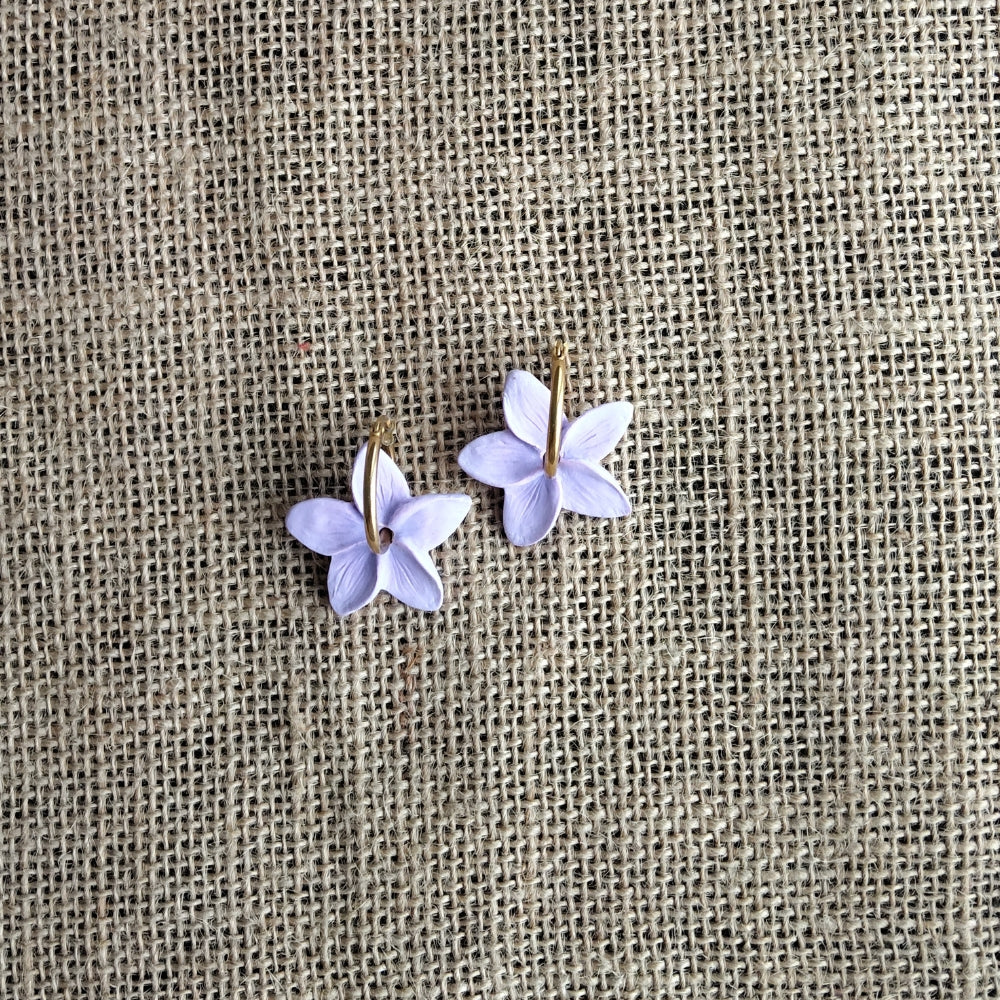 Boucles d'oreilles frangipanier artisanales | 6 couleurs