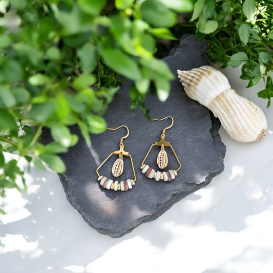 Boucles d'Oreilles "Féminine" - Collection Cauri