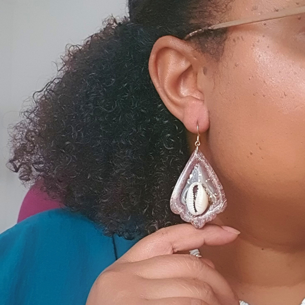 Boucles d'Oreilles "Lumineuse" - Collection Cauri